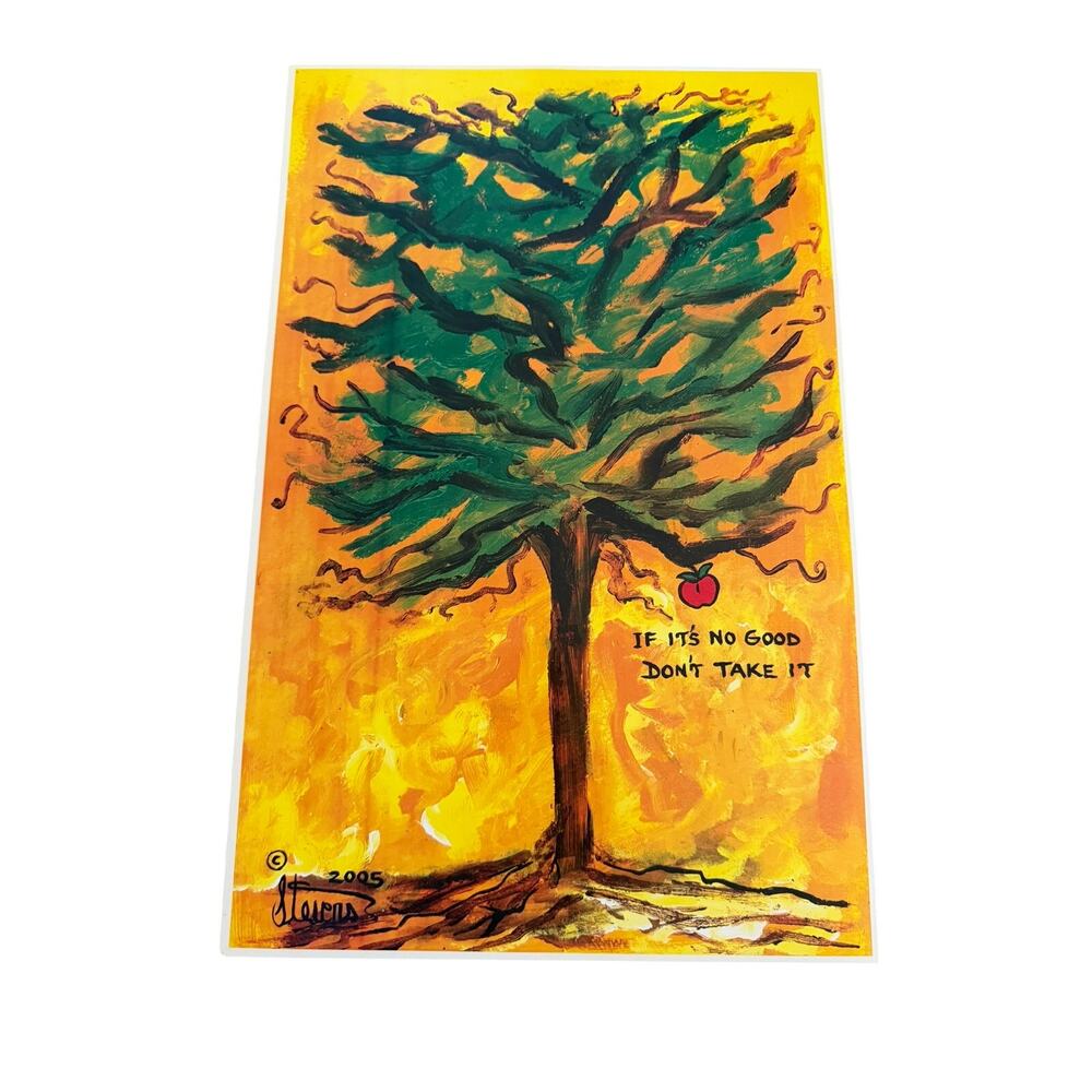 Larry Stevens 2005 Tree of Knowledge Art Print Poster